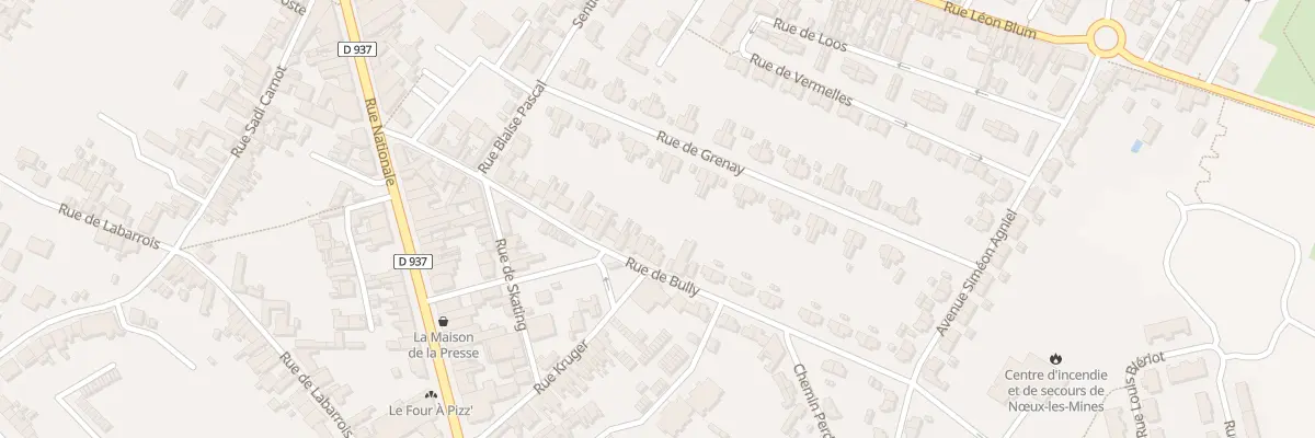 Plan du 57 Rue de Bully à Nœux-les-Mines