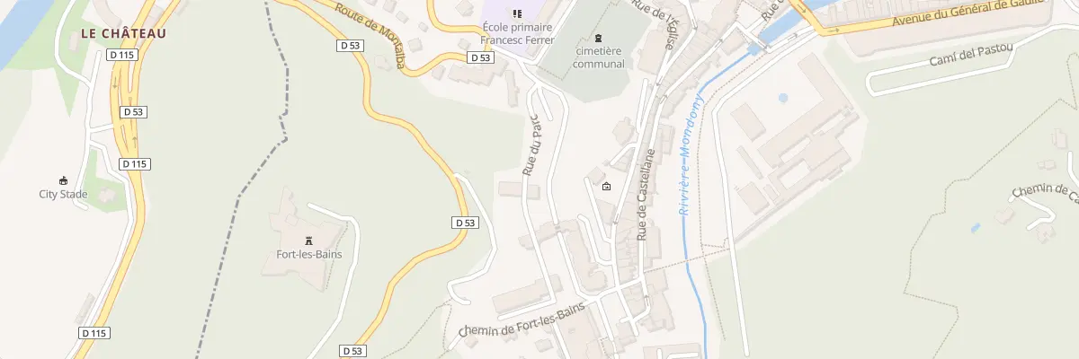 Plan du 1 Rue du Parc à Amélie-les-Bains-Palalda