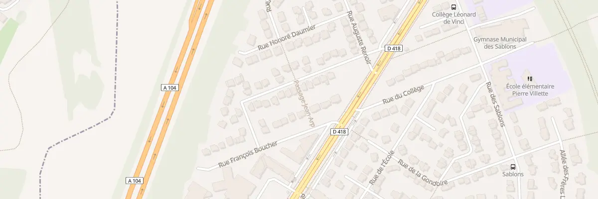Plan du 11 Rue Gustave Courbet à Saint-Thibault-des-Vignes
