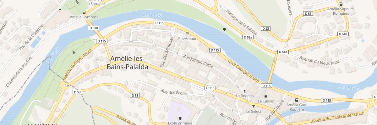Plan du 25 Rue Joseph Coste à Amélie-les-Bains-Palalda