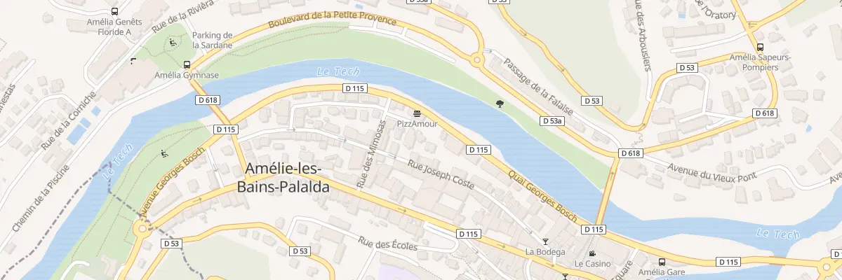 Plan du 44B Rue Joseph Coste à Amélie-les-Bains-Palalda