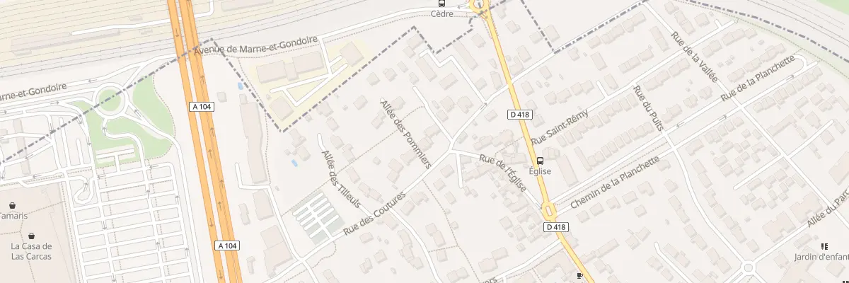 Plan du 4 Rue de la Couture à Collégien