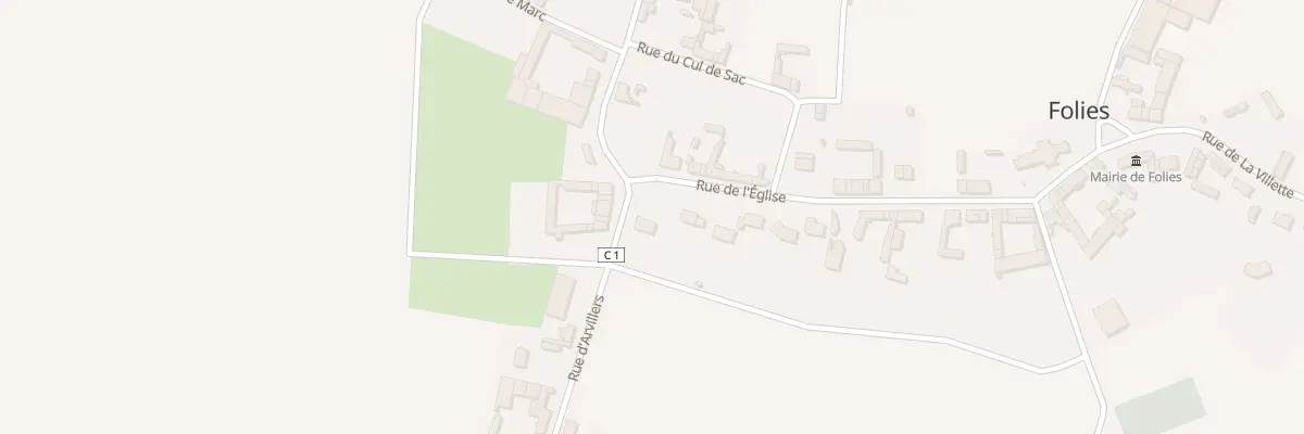 Plan du 5114F Rue de l’Eglise à Folies