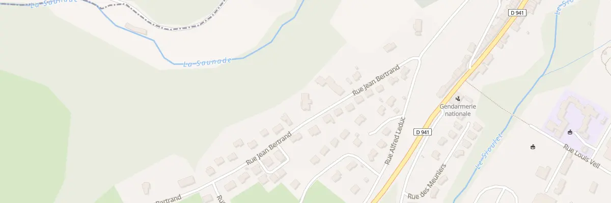 Plan du 14 Rue Jean Bertrand à Pontaumur