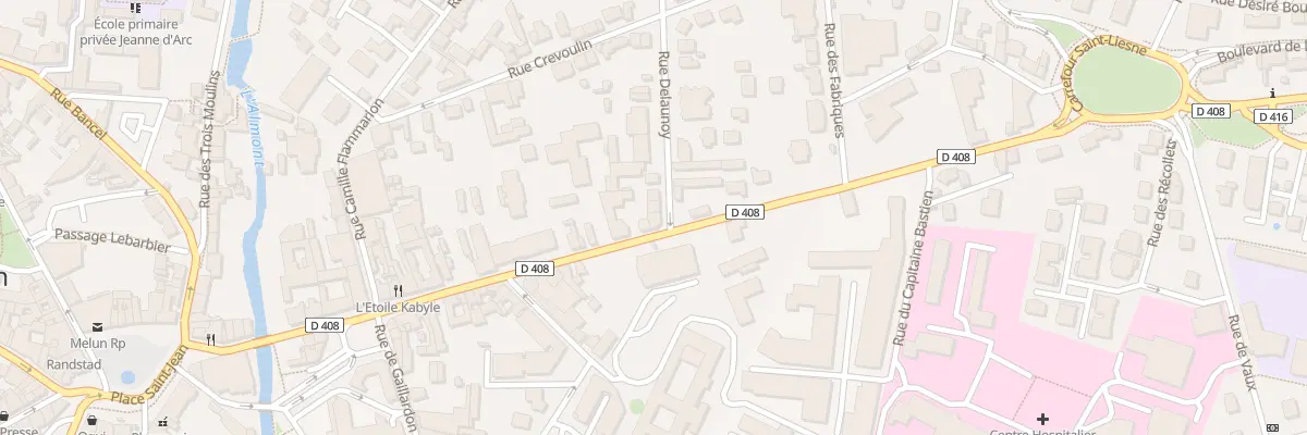 Plan du 1 Rue Delaunoy à Melun