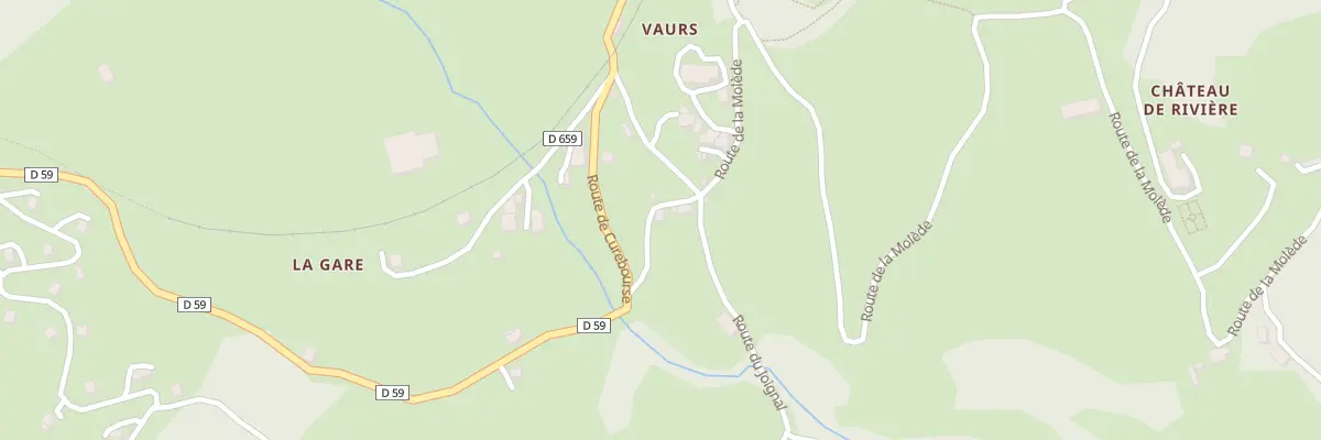Plan du 5246 Vaurs à Thiézac