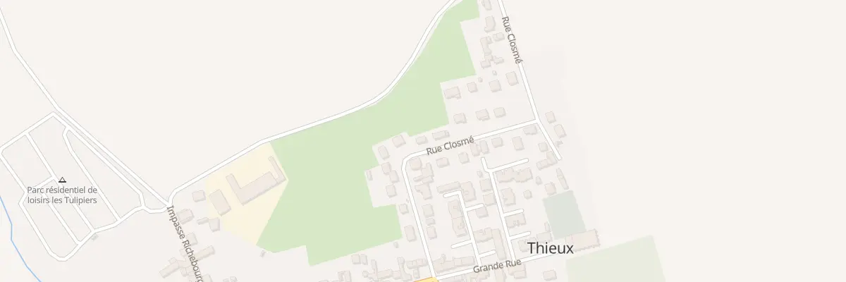 Plan du 13 Rue Closmé à Thieux