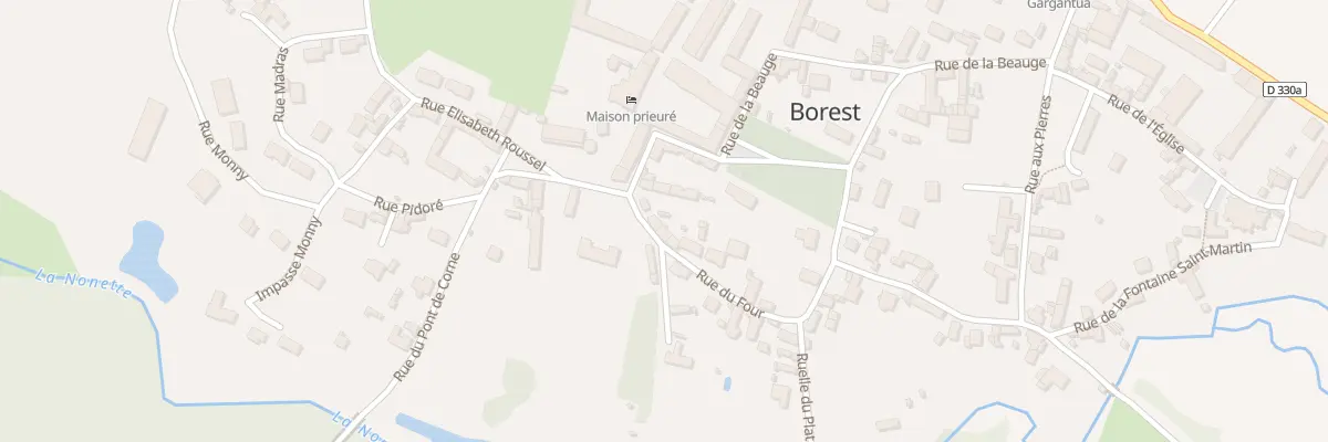 Plan du 14 Rue du Four à Borest