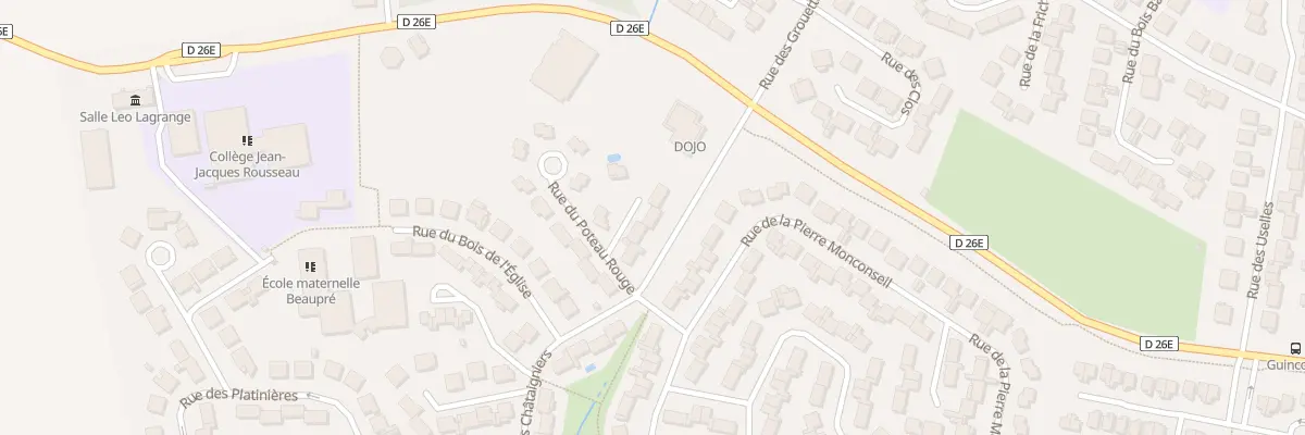 Plan du 6 Rue du Poteau Rouge à Othis