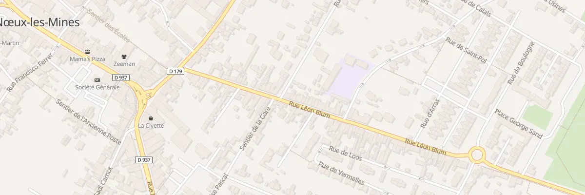 Plan du 45 Rue Léon Blum à Nœux-les-Mines