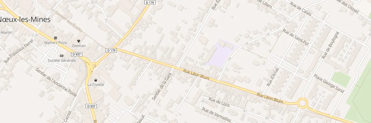 Plan du 43 Rue Léon Blum à Nœux-les-Mines