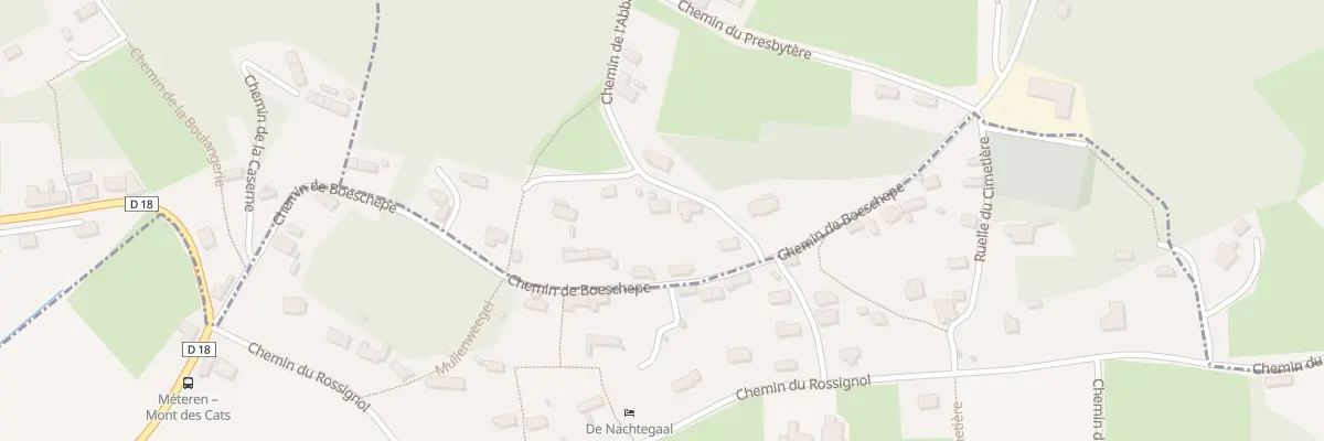 Plan du 456 Che de l’Abbaye à Berthen