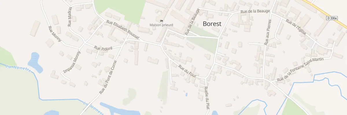 Plan du 10 Rue du Four à Borest