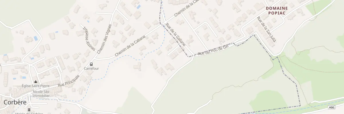 Plan du 9 Rue de la Galiane à Corbère