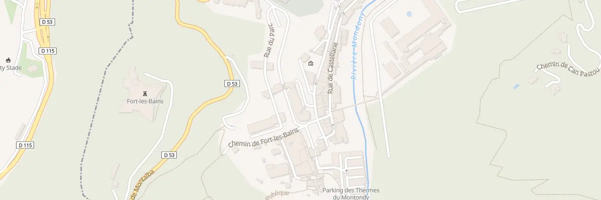 Plan du 42 Rue des Thermes à Amélie-les-Bains-Palalda