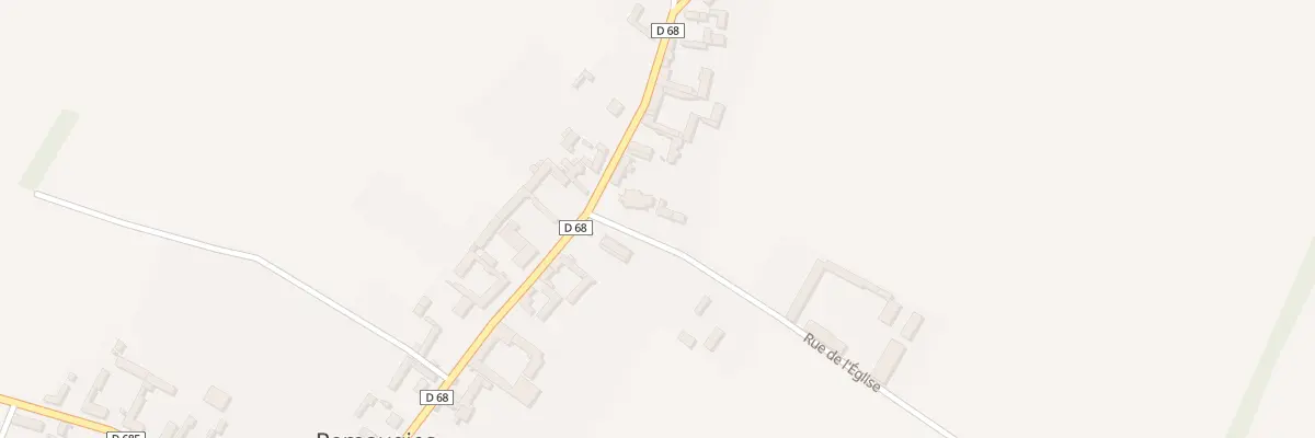 Plan du 1 Rue de l’Eglise à Remaugies