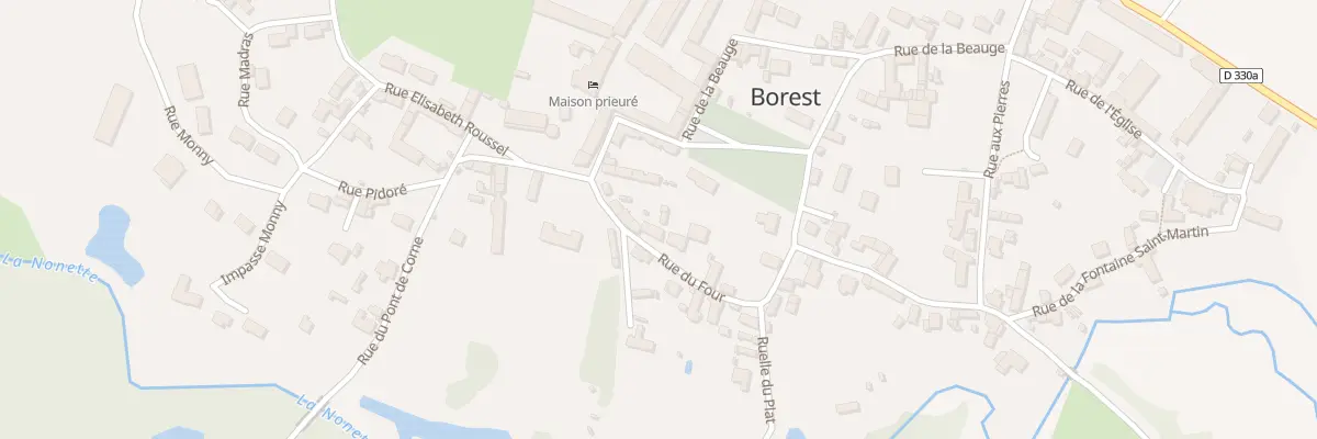 Plan du 8 Rue du Four à Borest