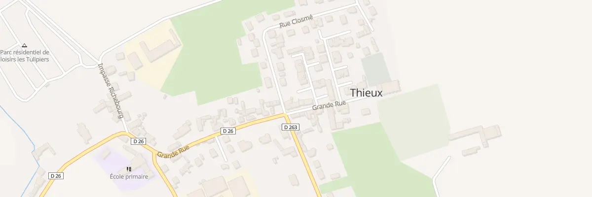 Plan du 18 Gr Grande Rue à Thieux
