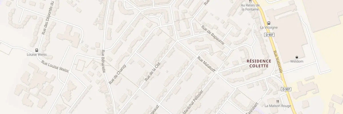 Plan du 13 Rue de la Cité à Nœux-les-Mines