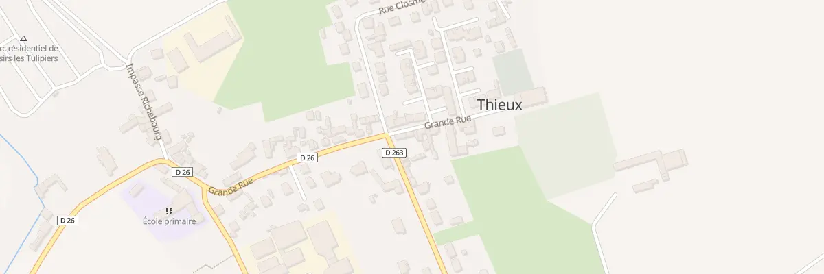 Plan du 15 Gr Grande Rue à Thieux