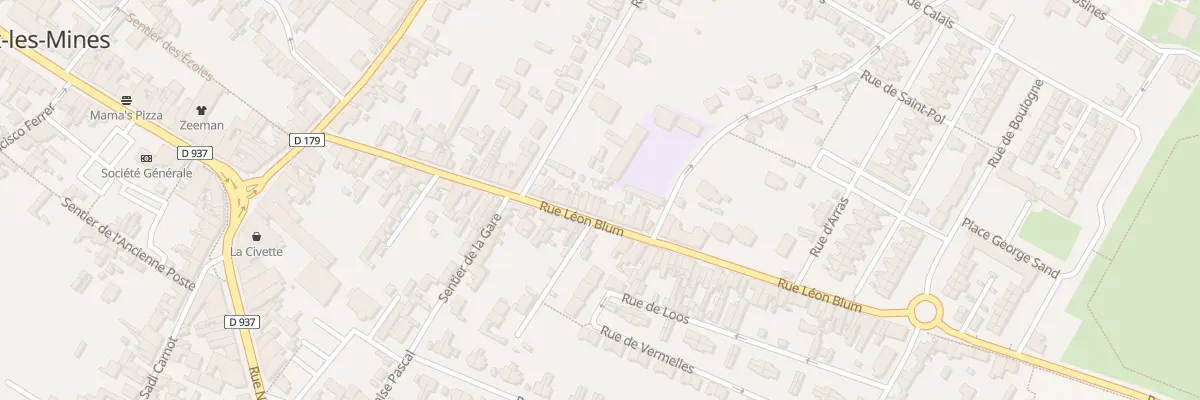 Plan du 59 Rue Léon Blum à Nœux-les-Mines