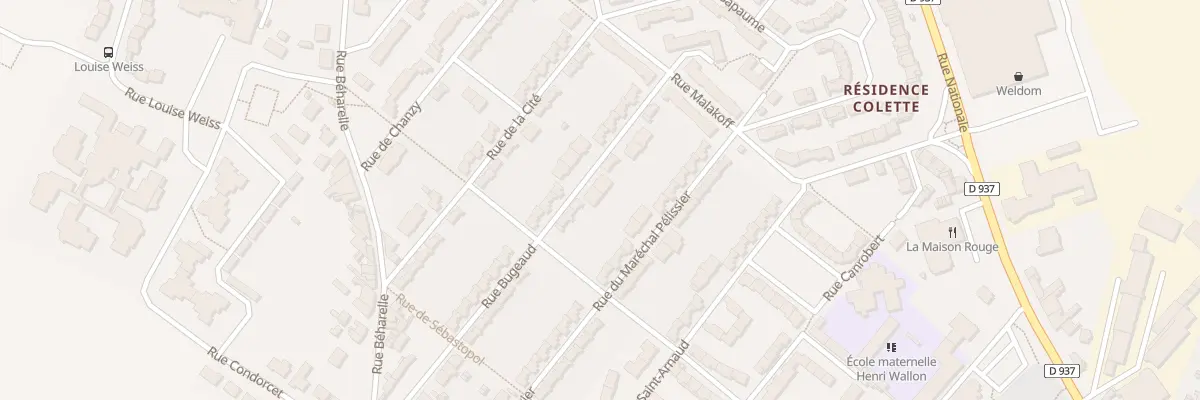 Plan du 15T Rue Bugeaud à Nœux-les-Mines
