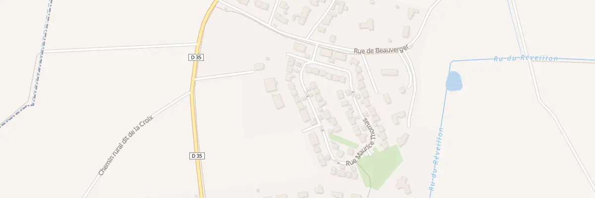 Plan du 16 Rue Maurice Thomas à Chevry-Cossigny
