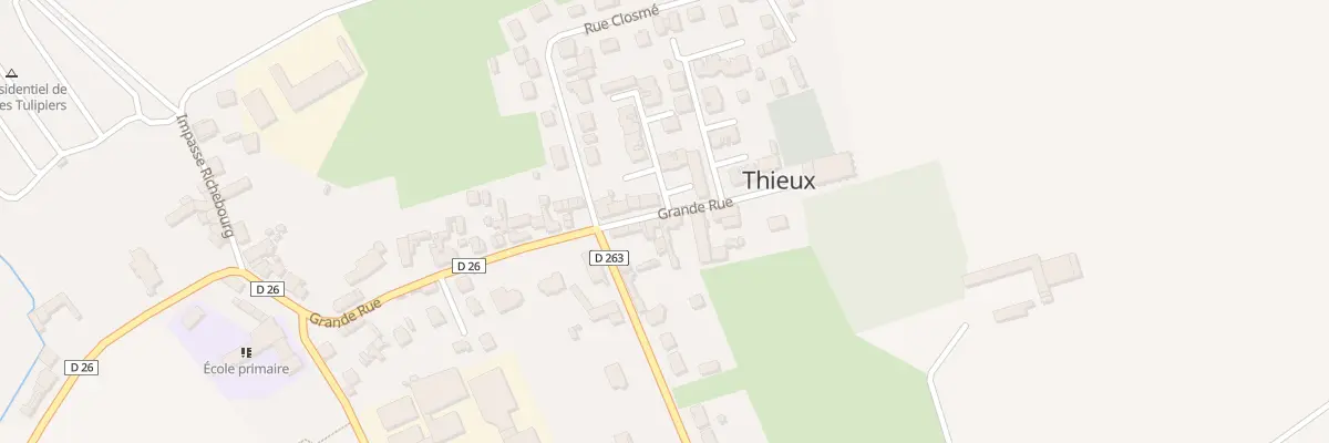Plan du 9 Gr Grande Rue à Thieux