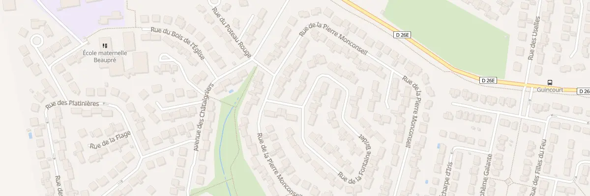 Plan du 76 Rue de la Fontaine Bridet à Othis