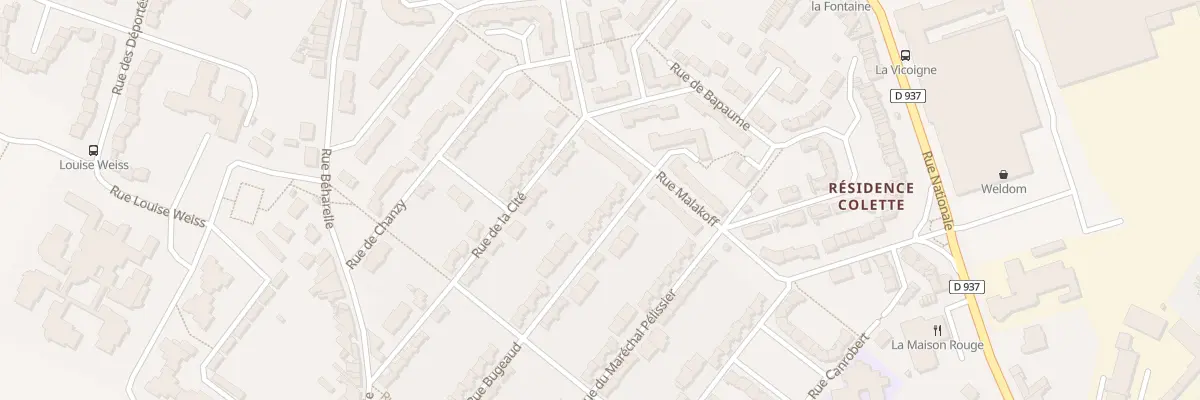 Plan du 14 Rue Bugeaud à Nœux-les-Mines