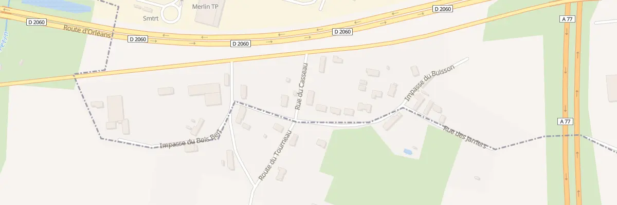 Plan du 100 Rue du Casseau à Pannes