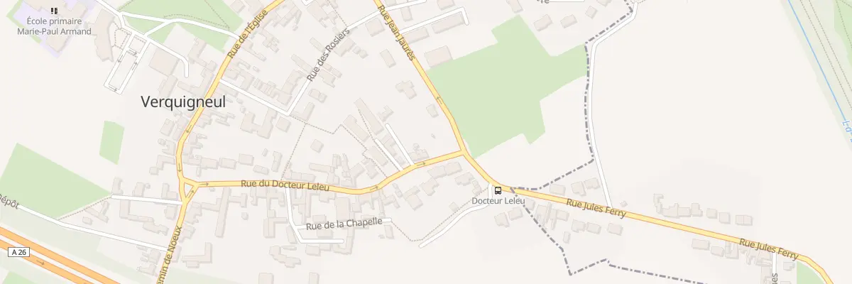 Plan du 39 Rue Docteur Leleu à Verquigneul
