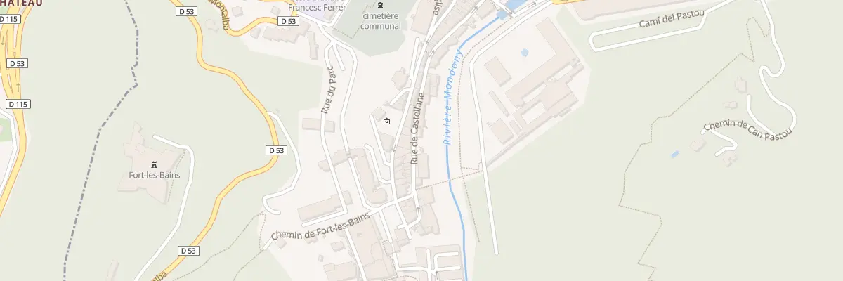 Plan du 21 Rue Castellane à Amélie-les-Bains-Palalda