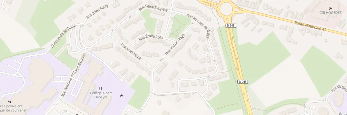Plan du 21 Rue Victor Hugo à Beuvry