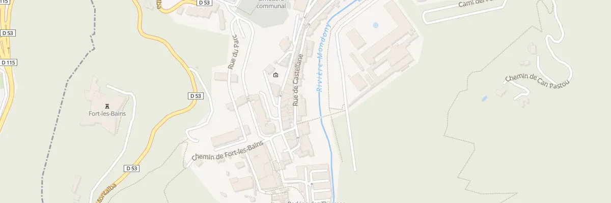 Plan du 25 Rue Castellane à Amélie-les-Bains-Palalda