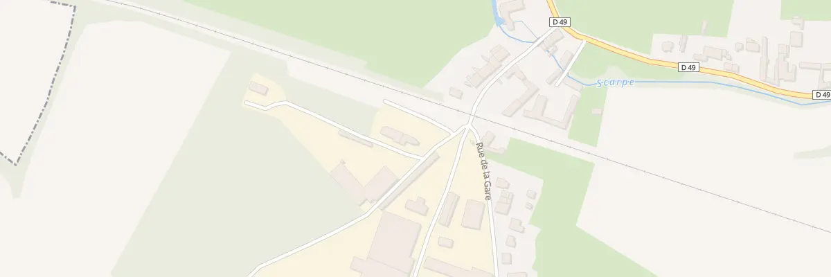 Plan du 76 Rue de la Gare à Mont-Saint-Éloi