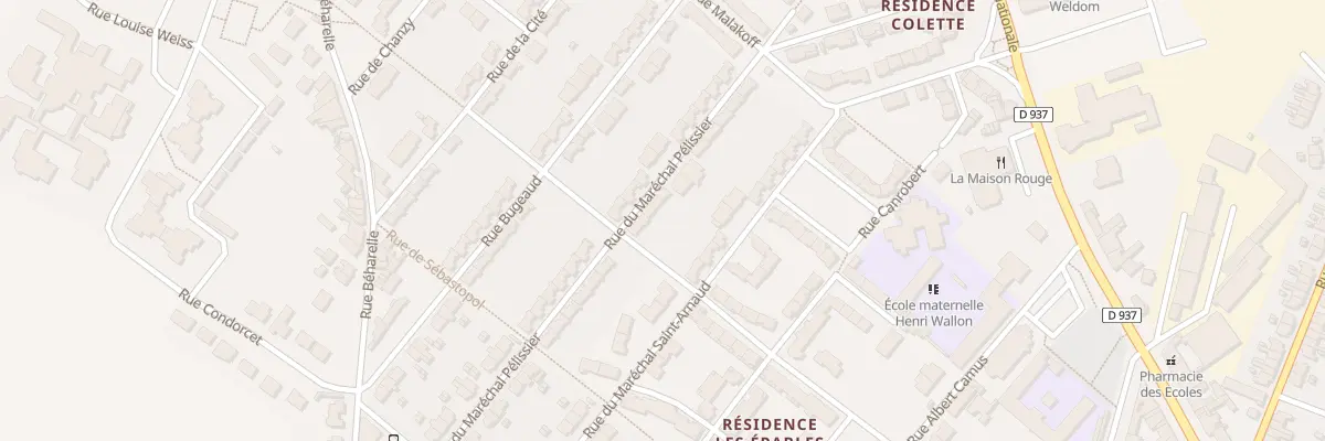 Plan du 43 Rue Pelissier à Nœux-les-Mines