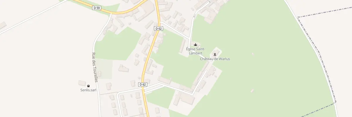 Plan du 2 Rue de l’Eglise à Warlus