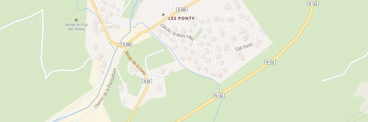 Plan du 5 Cité du 19 Mars 1962 à Thiézac