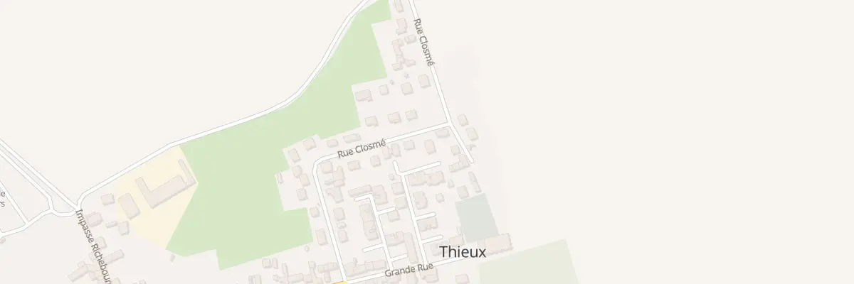Plan du 9001 Rue Closmé à Thieux