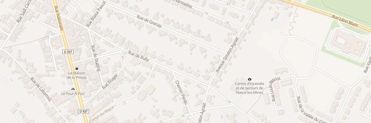 Plan du 81 Rue de Bully à Nœux-les-Mines