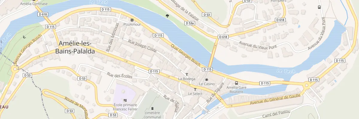 Plan du 18 Rue Joseph Coste à Amélie-les-Bains-Palalda