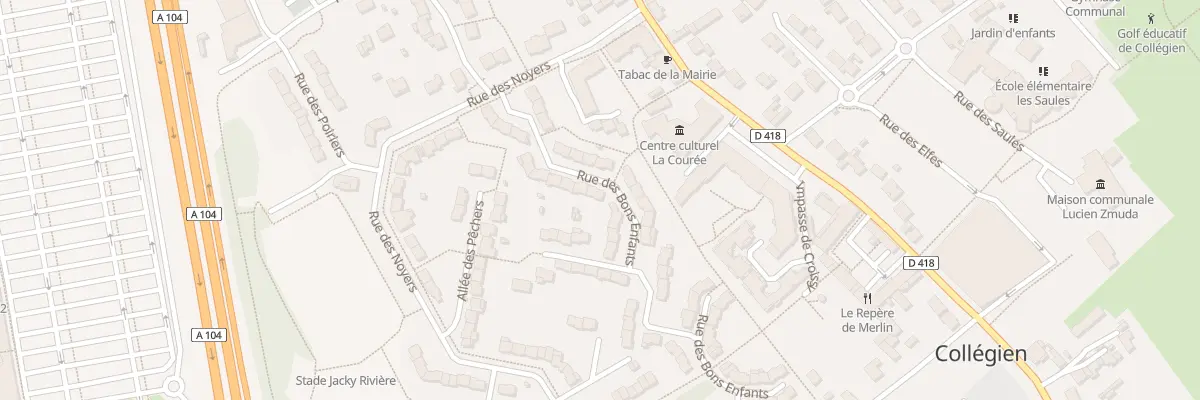 Plan du 18 Rue des Bons Enfants à Collégien
