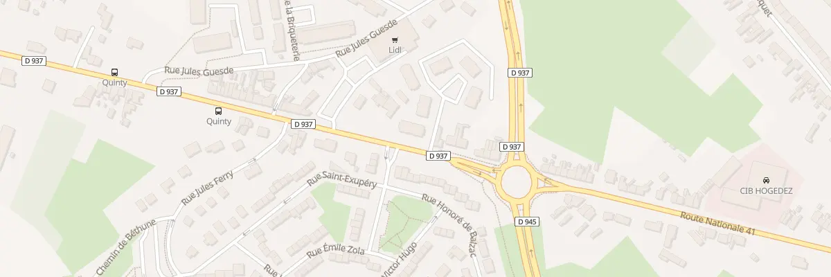Plan du 190B Rte Nationale à Beuvry