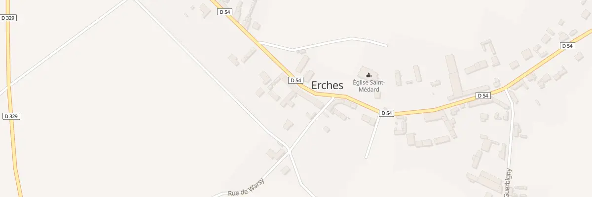 Plan du 22 Rue d’Arvillers à Erches