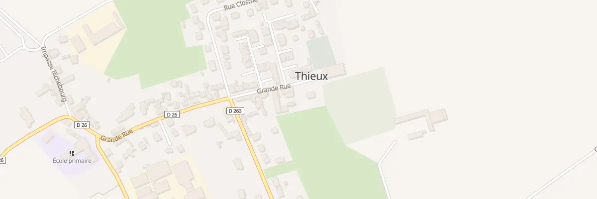 Plan du 3T Gr Grande Rue à Thieux