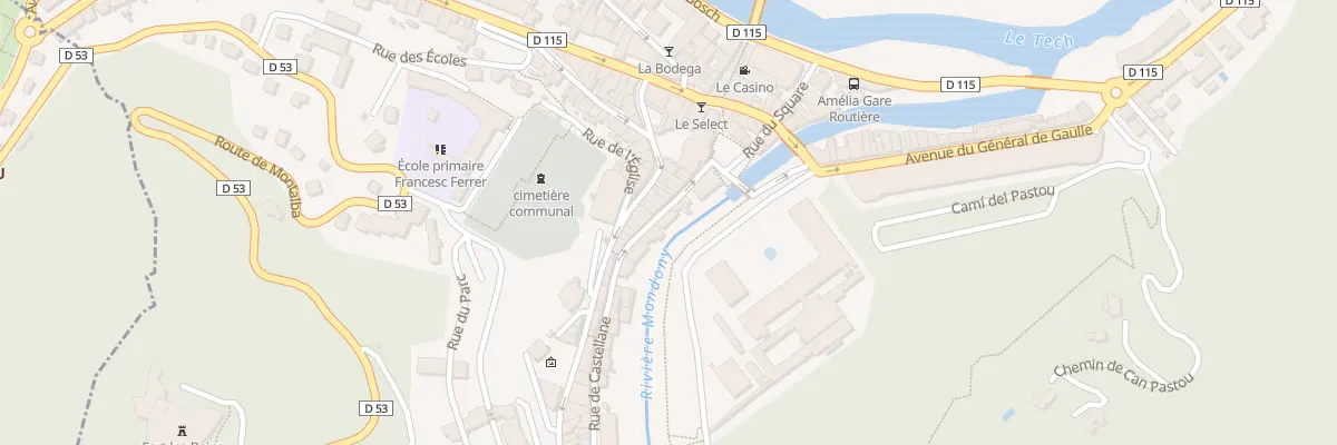 Plan du 5 Rue Castellane à Amélie-les-Bains-Palalda