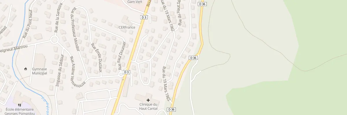 Plan du 17 Rue du Dix Neuf Mars 1962 à Riom-ès-Montagnes