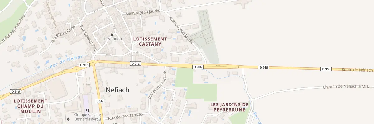 Plan du 7 Av du Gen de Gaulle à Néfiach