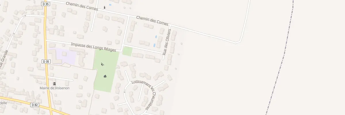 Plan du 28 Rue des Oliviers à Voisenon